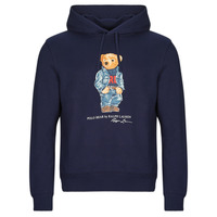 Υφασμάτινα Άνδρας Φούτερ Polo Ralph Lauren SWEATSHIRT CAPUCHE POLO BEAR RALPH LAUREN Marine / Cruise / Navy / Denim / Bear