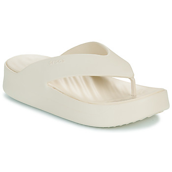 Παπούτσια Γυναίκα Σαγιονάρες Crocs Getaway Platform Flip Beige