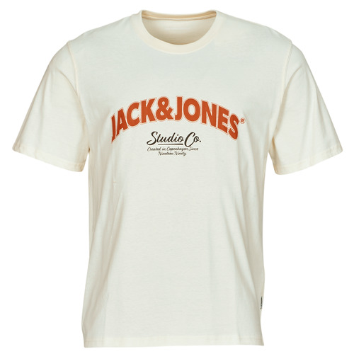 Υφασμάτινα Άνδρας T-shirt με κοντά μανίκια Jack & Jones JORBRONX  Beige