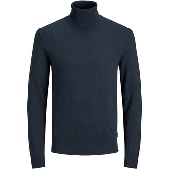 Υφασμάτινα Άνδρας Μπουφάν / Ζακέτες Jack & Jones JJEEMIL KNIT ROLL NECK NOOS 12157417 Μπλέ