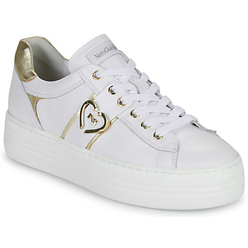 Παπούτσια Γυναίκα Χαμηλά Sneakers NeroGiardini E513022D Άσπρο / Gold