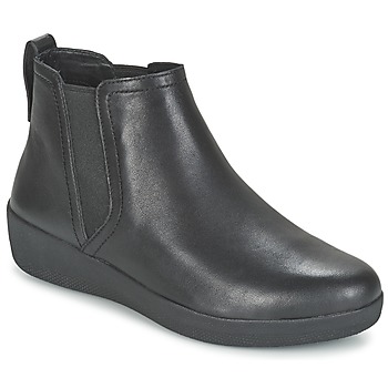 Παπούτσια Γυναίκα Μπότες FitFlop SUPERCHELSEA BOOT Black