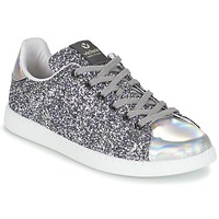 Παπούτσια Γυναίκα Χαμηλά Sneakers Victoria DEPORTIVO BASKET GLITTER Silver