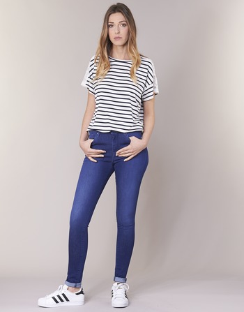 Υφασμάτινα Γυναίκα Skinny jeans Pepe jeans REGENT Μπλέ / Ce2 / Cristaux / Swarorsky