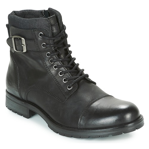 Παπούτσια Άνδρας Μπότες Jack & Jones ALBANY LEATHER Black