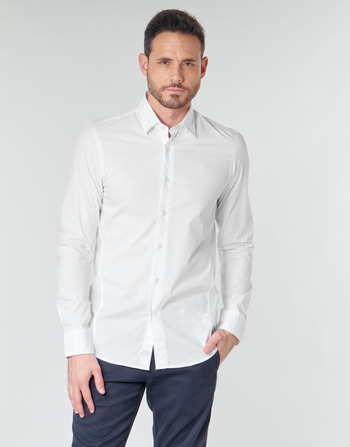 Ruhák Férfi Hosszú ujjú ingek G-Star Raw DRESSED SUPER SLIM SHIRT LS Fehér