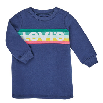 Ruhák Lány Rövid ruhák Levi's SWEATSHIRT DRESS Kék