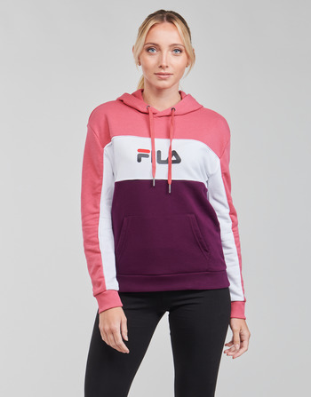 Ruhák Női Pulóverek Fila AQILA HOODY Rózsaszín / Fehér / Lila