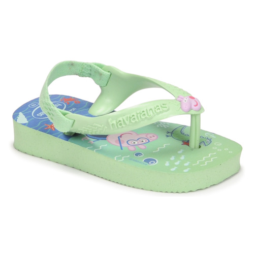 Cipők Fiú Lábujjközös papucsok Havaianas BABY PEPPA PIG Zöld