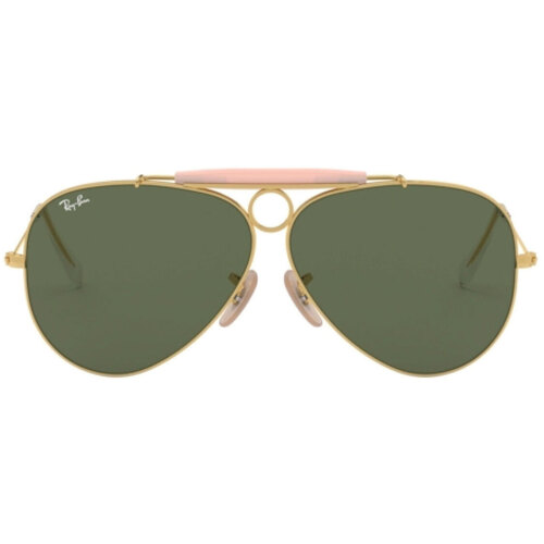 Órák & Ékszerek Napszemüvegek Ray-ban Occhiali da Sole  RB3138 001 Shooter Arista G15 Green Arany