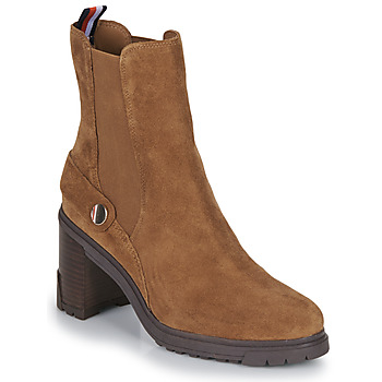 Cipők Női Bokacsizmák Tommy Hilfiger Outdoor High Heel Boot Konyak