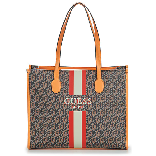 Táskák Női Bevásárló szatyrok / Bevásárló táskák Guess SILVANA TOTE Fekete 