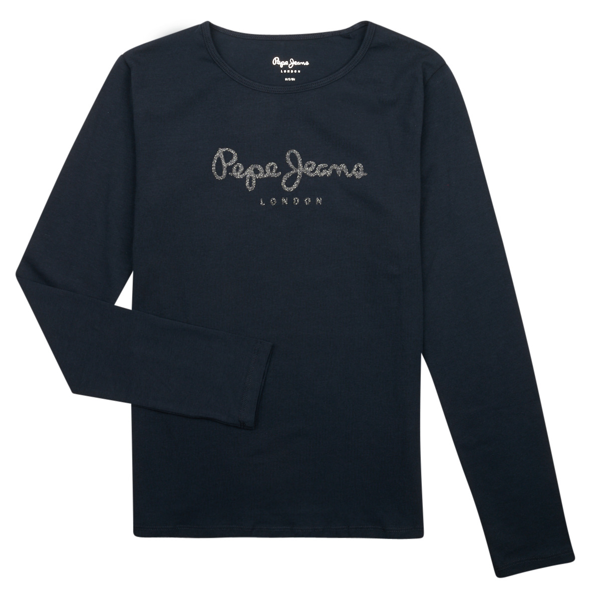 Ruhák Lány Hosszú ujjú pólók Pepe jeans HANA GLITTER LS Tengerész