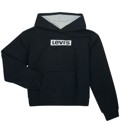 Ruhák Lány Pulóverek Levi's MEET & GREET HOODIE Fekete 