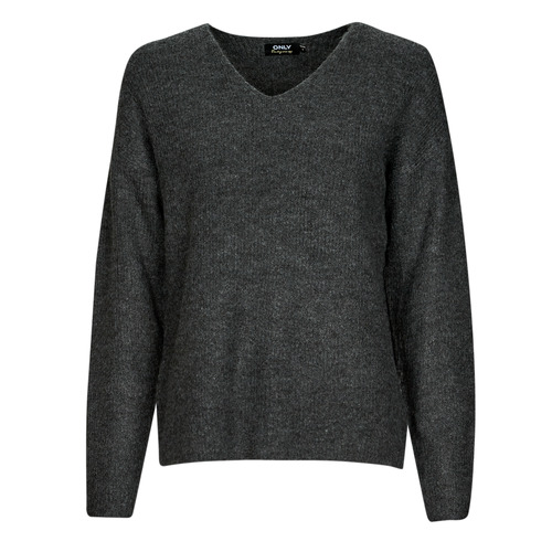 Ruhák Női Pulóverek Only ONLCAMILLA V-NECK L/S PULLOVER KNT NOOS Szürke