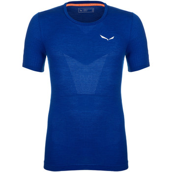 Ruhák Férfi Pólók / Galléros Pólók Salewa Pedroc Merino Responsive Seamless T-Shirt 28320-8620 Kék