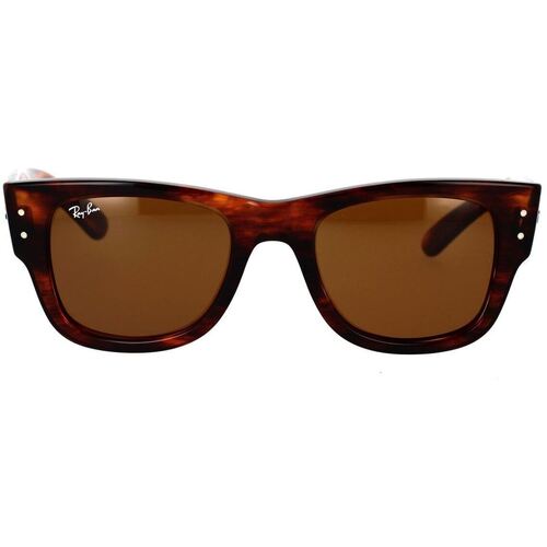 Órák & Ékszerek Napszemüvegek Ray-ban Occhiali da Sole  Mega Wayfarer RB0840S 954/33 Barna