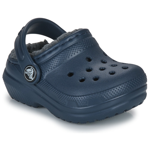 Cipők Gyerek Klumpák Crocs Classic Lined Clog T Tengerész / Szürke