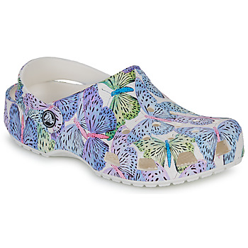 Cipők Lány Klumpák Crocs Classic Butterfly Clog K Fehér / Lila