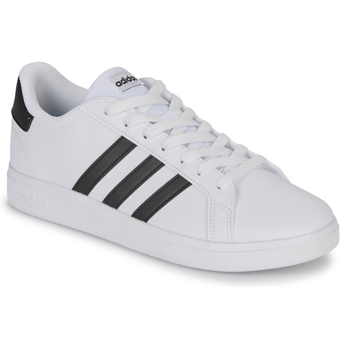 Cipők Gyerek Rövid szárú edzőcipők Adidas Sportswear GRAND COURT 2.0 K Fehér / Fekete 