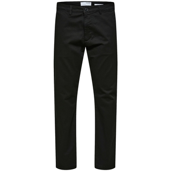 Ruhák Férfi Nadrágok Selected Slim Tape New Miles Pants - Black Fekete 