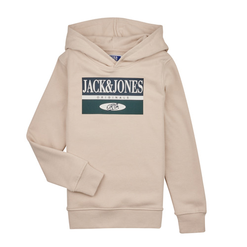 Ruhák Fiú Pulóverek Jack & Jones JORARTHUR SWEAT HOOD SN Fehér