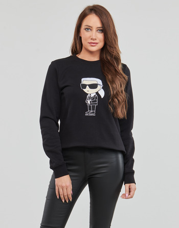 Ruhák Női Pulóverek Karl Lagerfeld IKONIK 2.0 KARL SWEATSHIRT Fekete 