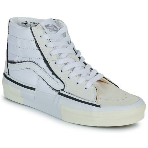 Cipők Magas szárú edzőcipők Vans SK8-Hi Reconstruct Fehér