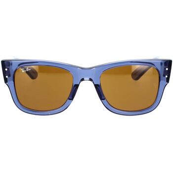 Órák & Ékszerek Napszemüvegek Ray-ban Occhiali da Sole  Mega Wayfarer RB0840S 668073 Kék