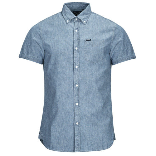 Ruhák Férfi Rövid ujjú ingek Superdry VINTAGE OXFORD S/S SHIRT Kék