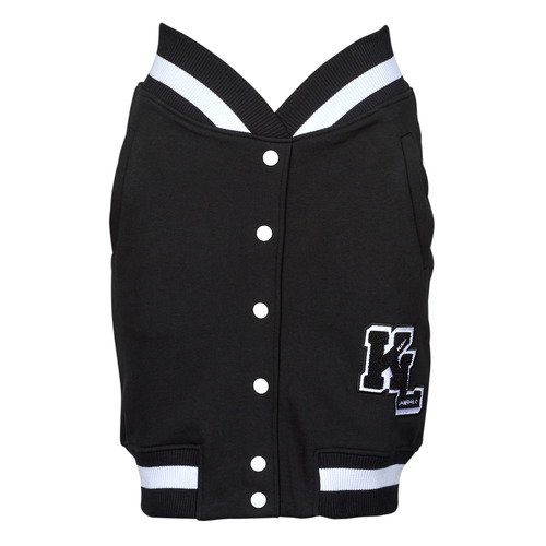 Ruhák Női Szoknyák Karl Lagerfeld varsity skirt Fekete  / Fehér