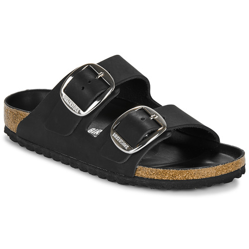 Cipők Női Papucsok Birkenstock Arizona Big Buckle LEOI Black HEX Fekete 