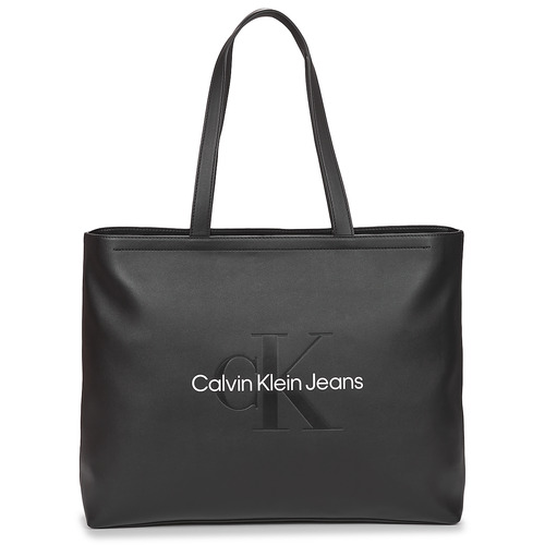 Táskák Női Bevásárló szatyrok / Bevásárló táskák Calvin Klein Jeans SCULPTED SLIM TOTE34 MONO Fekete 