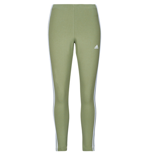 Ruhák Női Legging-ek Adidas Sportswear Essentials 3-Stripes High-Waisted Single Jersey Leggings Zöld