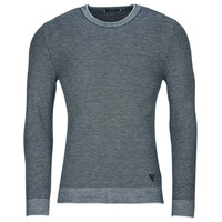 Ruhák Férfi Pulóverek Guess EARLE LS STICHED SWEATER Kék