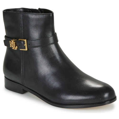 Cipők Női Csizmák Lauren Ralph Lauren BROOKE-BOOTS-BOOTIE Fekete 