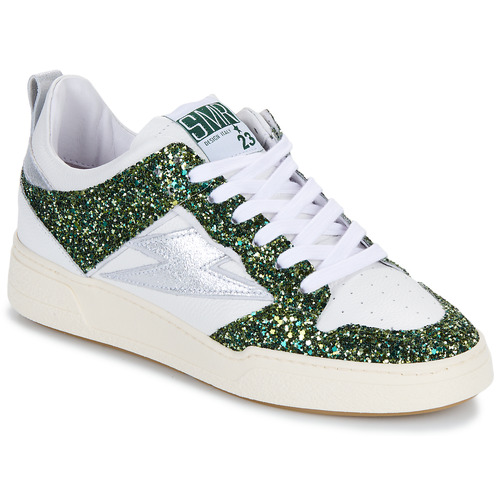 Cipők Női Rövid szárú edzőcipők Semerdjian  Zöld / Fehér / Ezüst