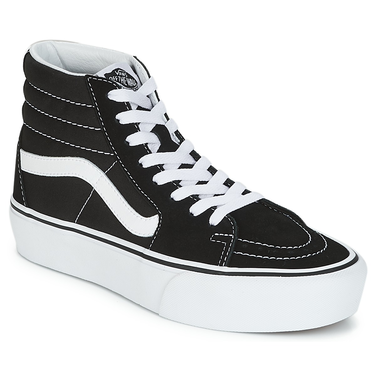 Cipők Női Magas szárú edzőcipők Vans SK8-Hi PLATFORM 2.1 Fekete  / Fehér