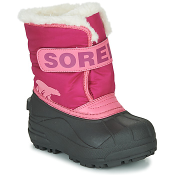 Scarpe Unisex bambino Stivali da neve Sorel CHILDRENS SNOW COMMANDER Rosa