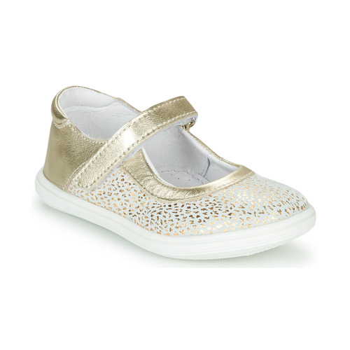 Scarpe Bambina Ballerine GBB PLACIDA Bianco / Oro