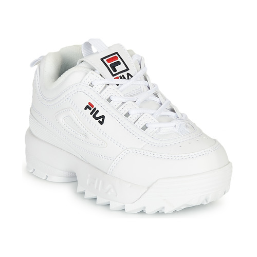 Scarpe Unisex bambino Sneakers basse Fila DISRUPTOR INFANTS Bianco