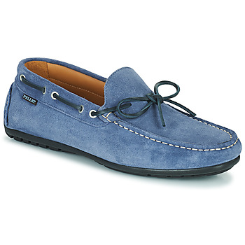 Scarpe Uomo Mocassini Pellet Nere Velours / Jeans