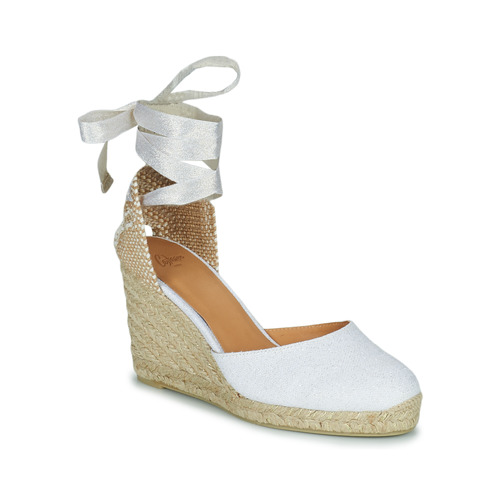 Scarpe Donna Espadrillas Castaner Carina Bianco / Oro