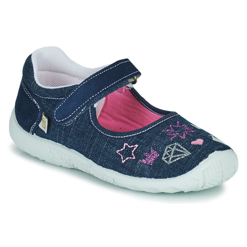 Scarpe Bambina Ballerine Citrouille et Compagnie NEW 84 Blu jeans