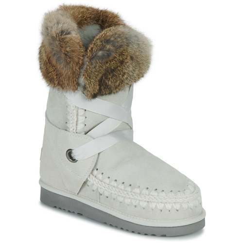 Scarpe Donna Stivaletti Mou ESKIMO LACE FUR Beige