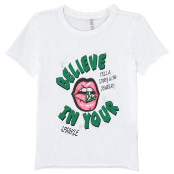 Abbigliamento Bambina T-shirt maniche corte Only KOGLUCY Bianco