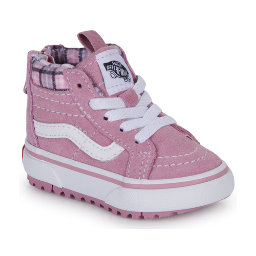 Scarpe Bambina Sneakers alte Vans TD SK8-Hi Zip MTE-1 Rosa