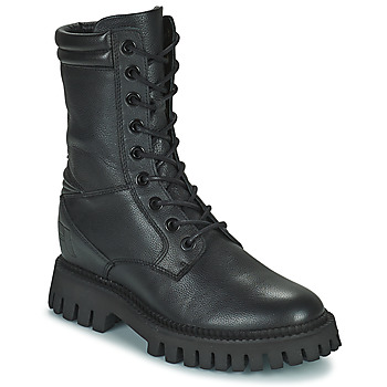 Scarpe Donna Stivaletti Freelance LUCY COMBAT LACE UP BOOT Nero