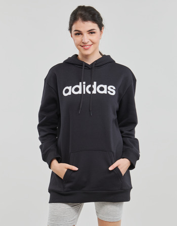 Abbigliamento Donna Felpe Adidas Sportswear W LIN OV FL HD Nero