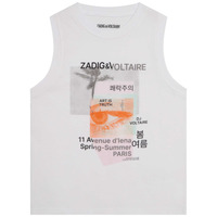 Abbigliamento Bambina Top / T-shirt senza maniche Zadig & Voltaire X15378-10P-C Bianco